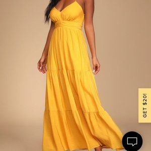 Lulus yellow dress